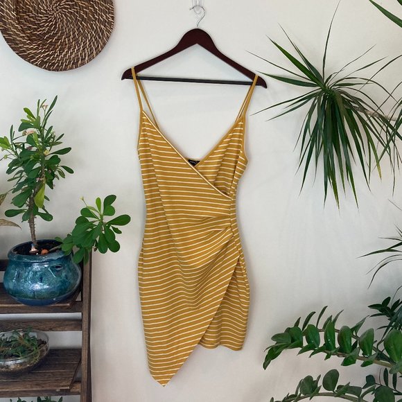 Popular Basics Dresses & Skirts - Yellow Striped Dress